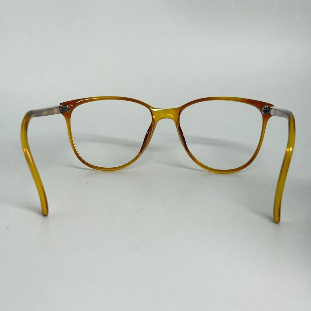 Vintage Playboy by Optyl 4657 12 Amber Honey‎ Eyeglasses Frames Austria 56-17